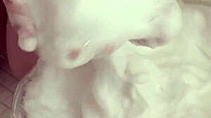 I negotiated with plump half-beautiful woman at luxury soapland