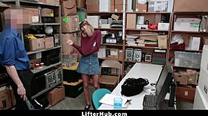 Blonde Teen Detained For Store Theft Interrogation