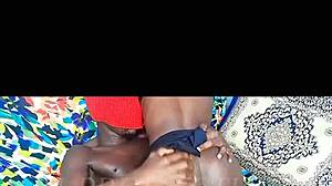 Skinny African Teen Rides In Homemade Video