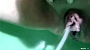 russian mature webcam girl squirts and pisses hotly.