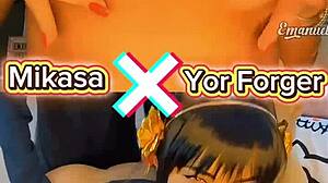 Yor Forger X Mikasa Cosplay Which One Is The Naughtiest One In Your Opinion