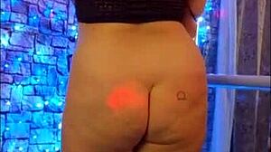 Hotwife Steffi Brown performs a homemade pussy dance, showing her redhead milf slit