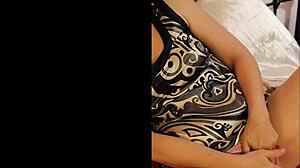 french amateur slut in pink satin panties gets fucked deepthroat ass to mouth with sextoys