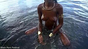 Hot Skinny African Village Girl Walking Naked Probably Looking for Dick