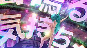 Hatsune Miku Alien Nude Bunny Costume Exposed