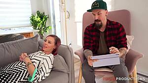 Lili Cocksinhell Endures Monster Cock On Kitchen Table