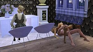 Mortimer Fucks Horny Gilf At Office While Bella Catches Them