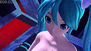 Hatsune Miku Alien Nude Bunny Costume Exposed