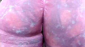 Milf Melody Radford Sheer Gym Leggings Close-Up