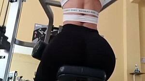 Culona Fitness Rosmery Lara Shows Athletic Ass In Leggings During Candid Workout