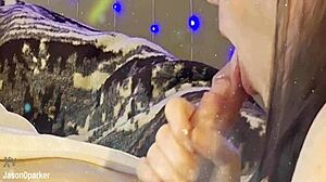 Milking His Uncut Cock In My Mouth