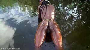 Hot Skinny African Village Girl Walking Naked Probably Looking for Dick