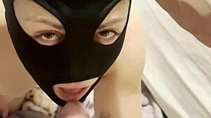 Her slobbering deepthroat on my big cock drives me crazy