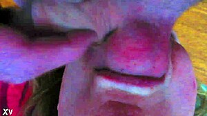 Milf Sucking And Licking Balls Intensely.