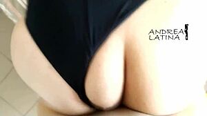 Latina in hardcore doggy style fucking with friend, mature and sexy BBW