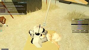 91 roblox porn featuring blonde in missionary and doggystyle