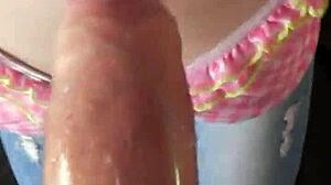 Look At Karla Rose On Her Knees, Sucking That Wrapped Cock With Hungry Force!