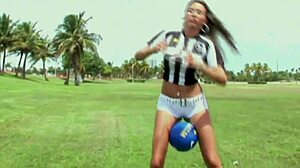 Soccer Mom Enjoys Quick Fuck with Dripping Wet Pussy