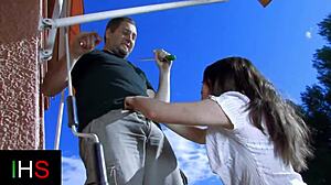 stepsister gets horny alone in dorm with me