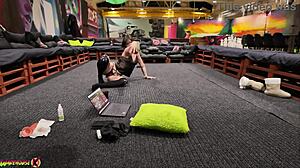 French Teen Babe Masturbates With Dildo