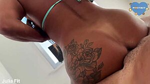 check out this hairy asshole cumming with tan lines visible