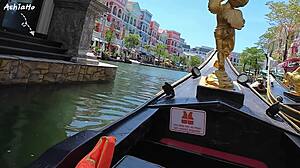 Old Man Dick Covered By Gold Pushes Stinky Asshole On Girl's Face