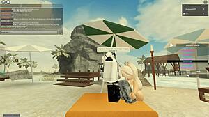 91 roblox porn featuring blonde in missionary and doggystyle