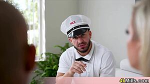 Sailor stepbro solves milf's problems!