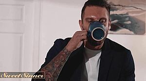 i fucked ginger hottie moaning in all positions on professor's bed and covered her wet pussy with cum