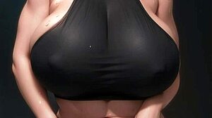 ai generated model girl with big tits ai art 109