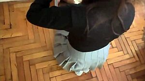 I intercept my stepsister before school to suck my dick