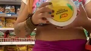 showing pussy to guy in market then he comes home and fucks me hard