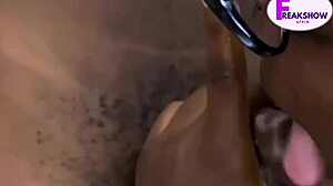 joy grabs house boy's cock, begs to squirt?