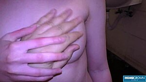 Sexy Miss Pink Kneels For Intense Cock Sucking