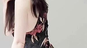 skinny japanese college girl shows legs and feet!