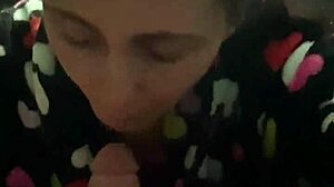 wet pov blowjob on desk leads to cum in mouth
