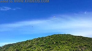 Intriguing Beach Walk With African Latina Redhead In Public Outdoor Setting