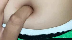 i peck her belly button as the latina rides me passionately.