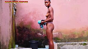 African Babe Cheats with Big Dick!