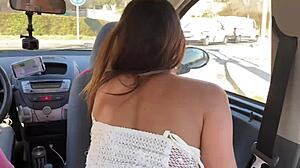 latina squirter soaks uber driver 😍