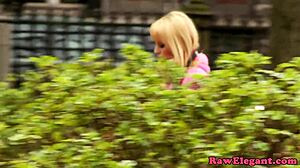 Does Candy Alexa enjoy getting buttfucked by black cock in this glamour scene?