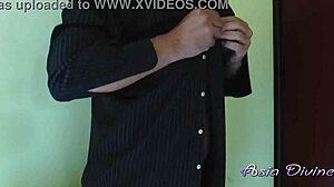 I sneak into her house and wait for the stranger to finish fucking Asia Divine.