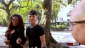 i shared a moment with my boyfriend and friend using gopro