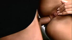 Monica Sweetheart blows her guy outside on the car in lingerie