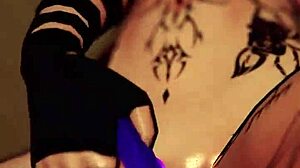 I ride a dildo in VR as a horny trans girl and cum hard