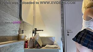 Beautiful Hot Cheerleader Flashes Panties