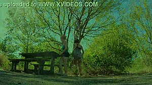 Outdoor Picnic Where Sexy Amateurs Show Natural Tits And Shorts