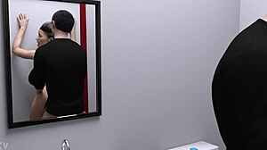 Do you want to see this hot MILF get her big ass fucked in a public bathroom?