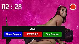 Filipina Edges for 25 Minutes Then Cums Hard in Solo Game