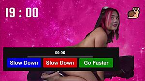 Filipina Edges for 25 Minutes Then Cums Hard in Solo Game